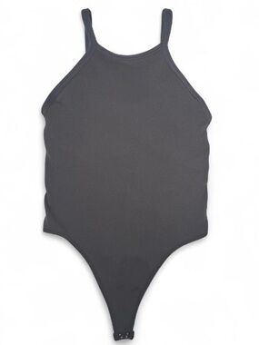 NEW Free People Intimately Seamless All Day Bodysuit Top Grey Size M/L